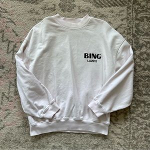 Anine Bing Jaci LA sweatshirt in washed pink